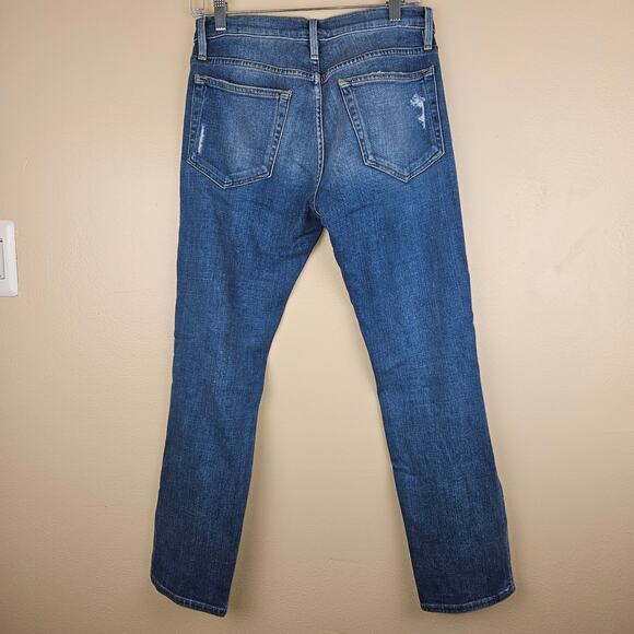 Frame Denim Le Boy Crop Zipper Hem Women's Denim Jeans Size 26 - Picture 2 of 7